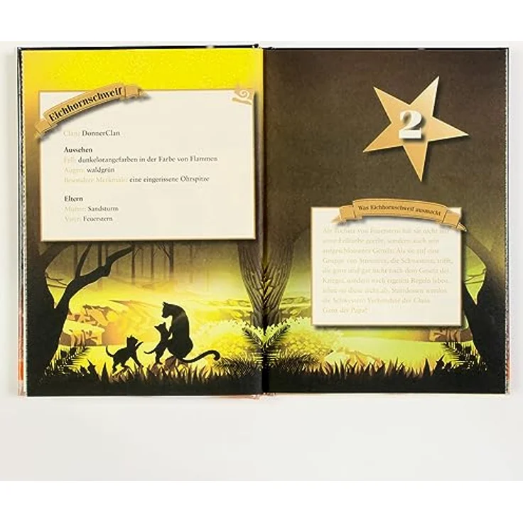 Beltz & Gelberg Warrior Cats Adventskalenderbuch, interaktives Buch mit unveröffentlichten Manga und Spielen – Bild 9