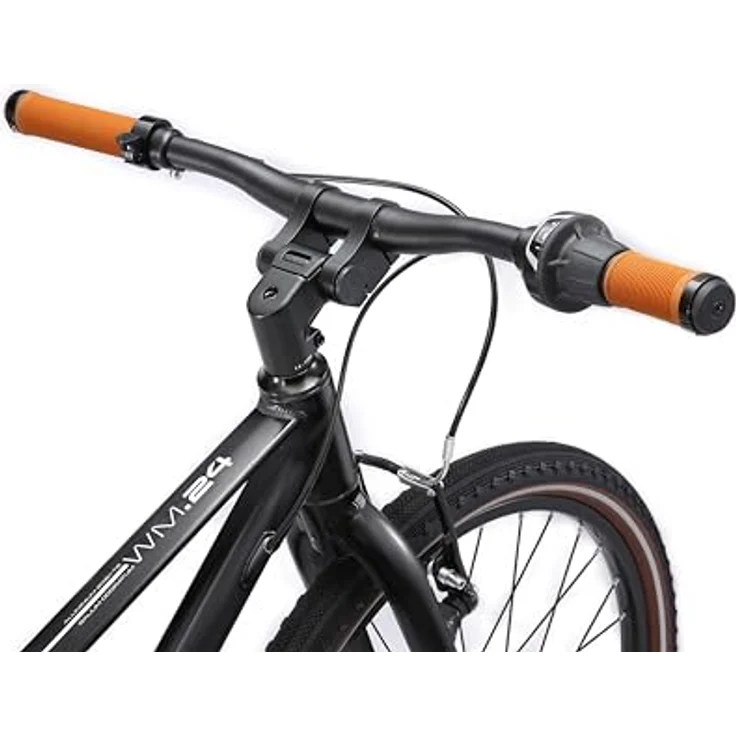 BIKESTAR Leichtgewicht 9 kg Kinder Jugend Fahrrad Aluminium ab 8-9 Jahre | 24 Zoll 8 Gang Shimano Schaltung Ultra Leicht | Schwarz – Bild 4