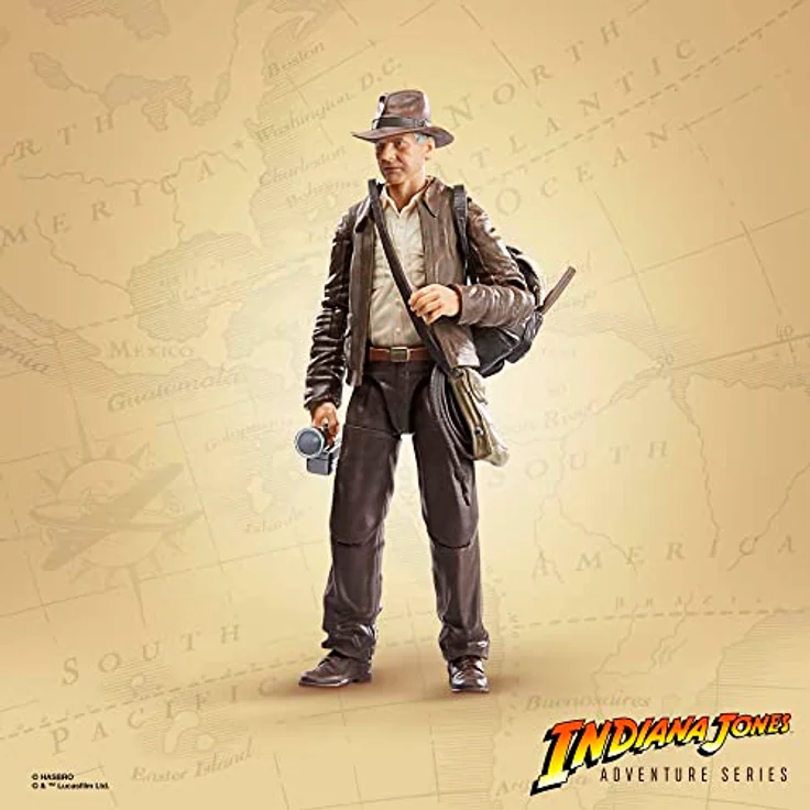 Hasbro Indiana Jones und der Ruf des Schicksals Adventure Series Indiana Jones (Dial of Destiny), 15 cm große Action-Figur mit abnehmbaren Zubehör, beweglichen Gliedern und Premium-Details – Bild 4