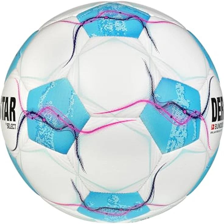 Derbystar Bundesliga Brillant Replica Li Ball, Jugend-Freizeitball in Weiss/Blau/Pink, 5 – Bild 2