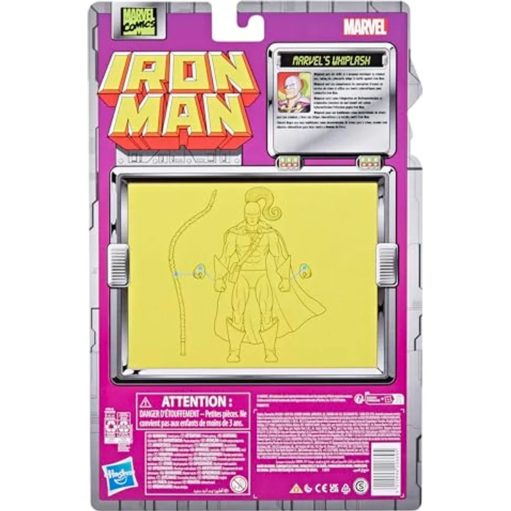 Hasbro Marvel Legends Actionfigur Marvel's Whiplash, 15 cm mit beweglichen Gliedern und 4 Accessoires – Bild 8