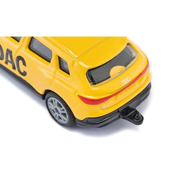 siku 1565, Audi Q4 e-tron ADAC Pannenhilfe, Spielzeug-Auto, Metall/Kunststoff, Gelb, Anhängerkupplung, Gummierte Reifen, Gelbe Signalbalken – Bild 3