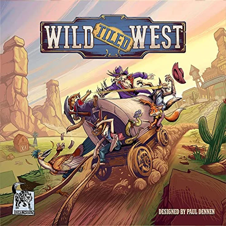 Dire Wolf Wilder gekachelter Westen, Brettspiel für 1–5 Spieler, 45–90 Minuten Spielzeit, Familienspiel ab 14 Jahren – Bild 3
