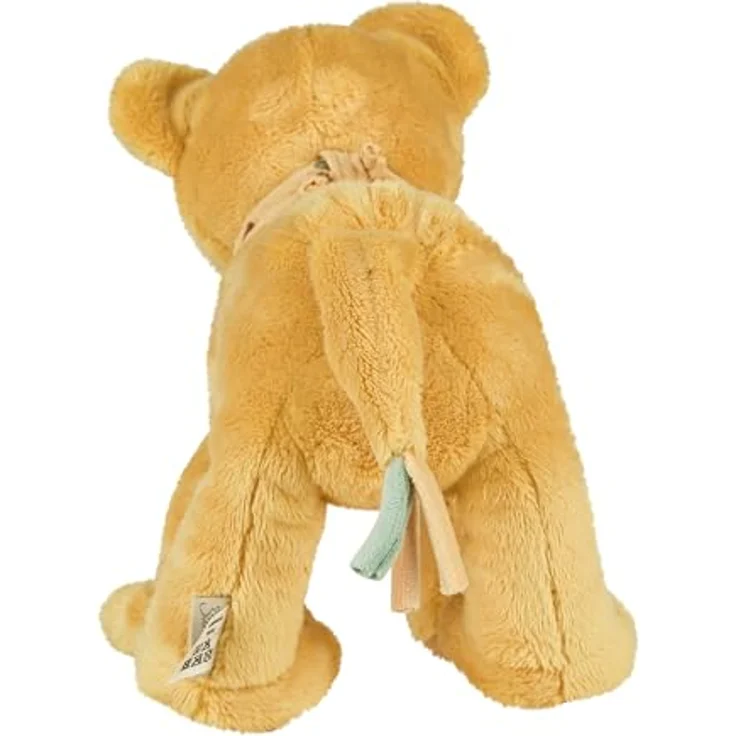 Sterntaler Kuscheltier L LÖWE Leo, Mattgelb, aus weichem Stoff, gefüllt mit Polyesterwatte, mit Musselin Schal – Bild 2