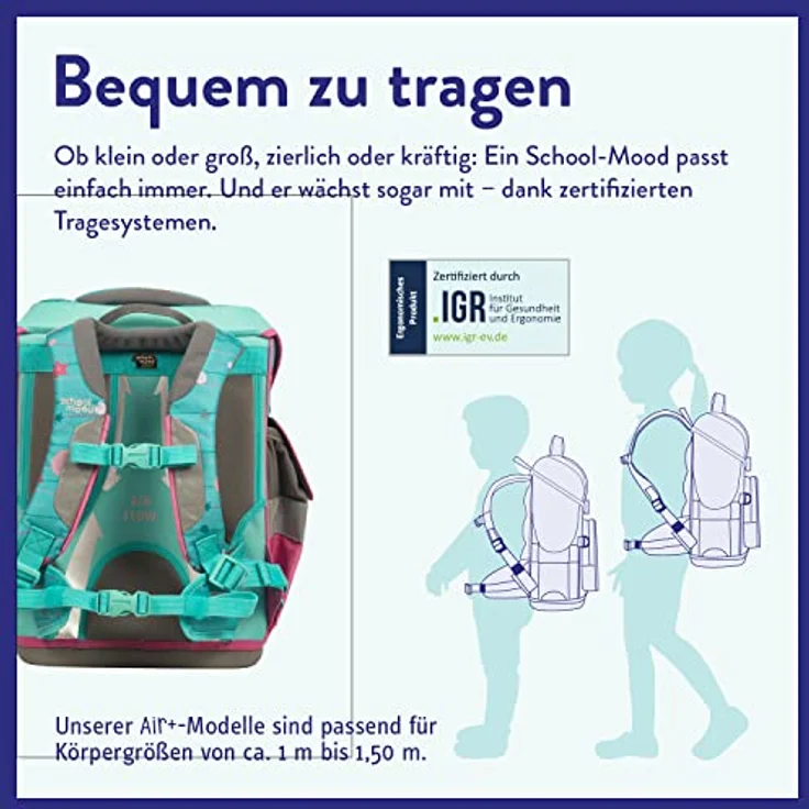 School Mood Schulranzenset Timeless Air+ Lilly (Meerjungfrau) – Bild 3