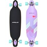 Apollo Longboard Tamana Komplettboard mit High Speed ABEC Kugellagern, Drop Through Freeride Skaten Cruiser Board