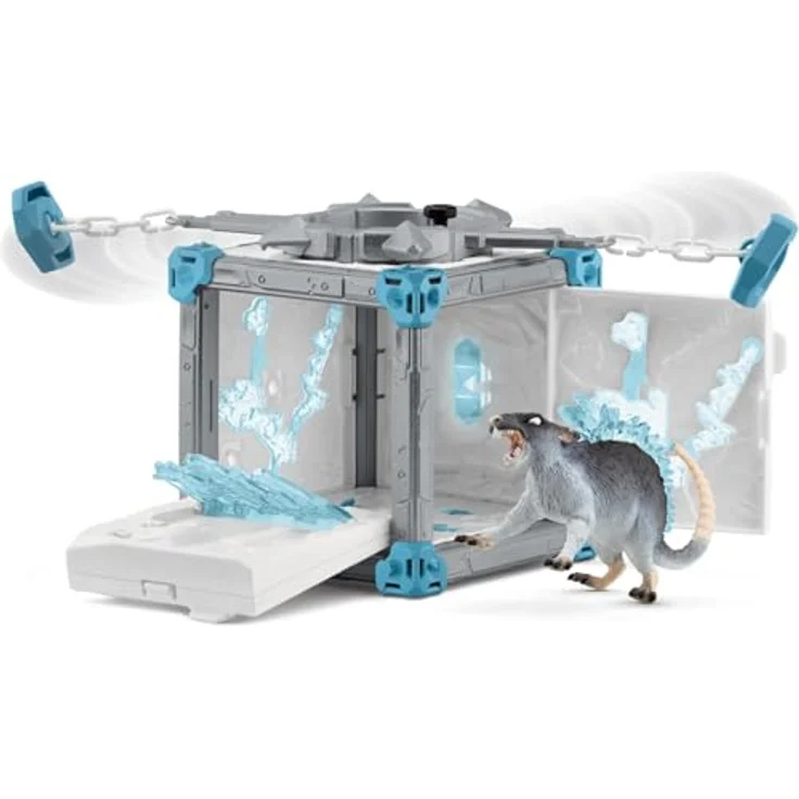 Schleich BattleCave Eisratte (42676) ELDRADOR, kreative Spielfigur mit drehender Eisschleuder, ca. 15 cm – Bild 4