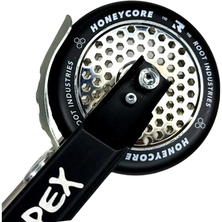 Root Industries Stuntscooter Root Industries Honeycore Stunt-Scooter Rolle 110mm Chrom/PU Schwarz, Leichte Waben Struktur - 200g, Abec 11 Kugellager – Bild 4