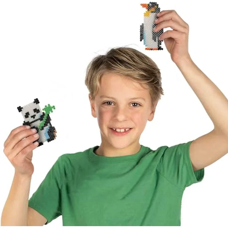 SES Bügelperlen SES Creative Bügelperlen - Tiere aus aller Welt, bunt, Ø 5mm, PVC-frei – Bild 6