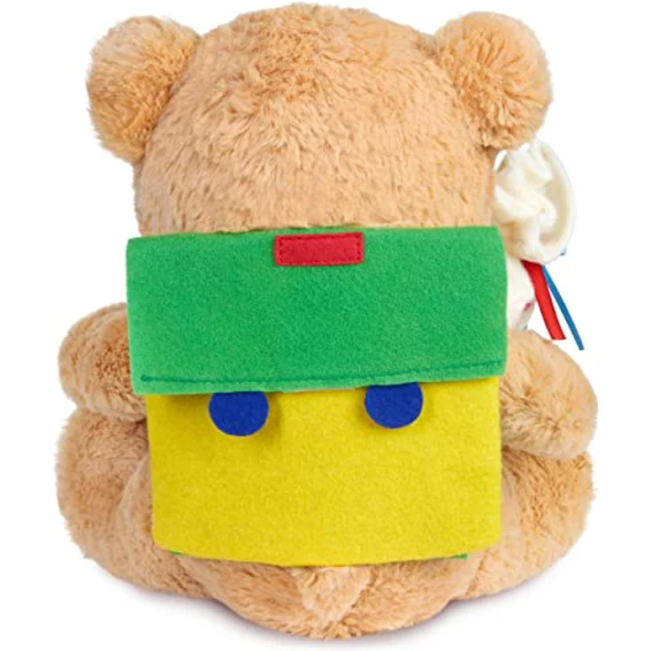 BRUBAKER Teddy Plüschbär mit Schulranzen und Schultüte zum Befüllen Bunt - 25 cm Teddybär für Einschulung Schulanfang Schule - Plüschteddy mit Rucksack - Kuscheltier Schmusetier Stofftier – Bild 4