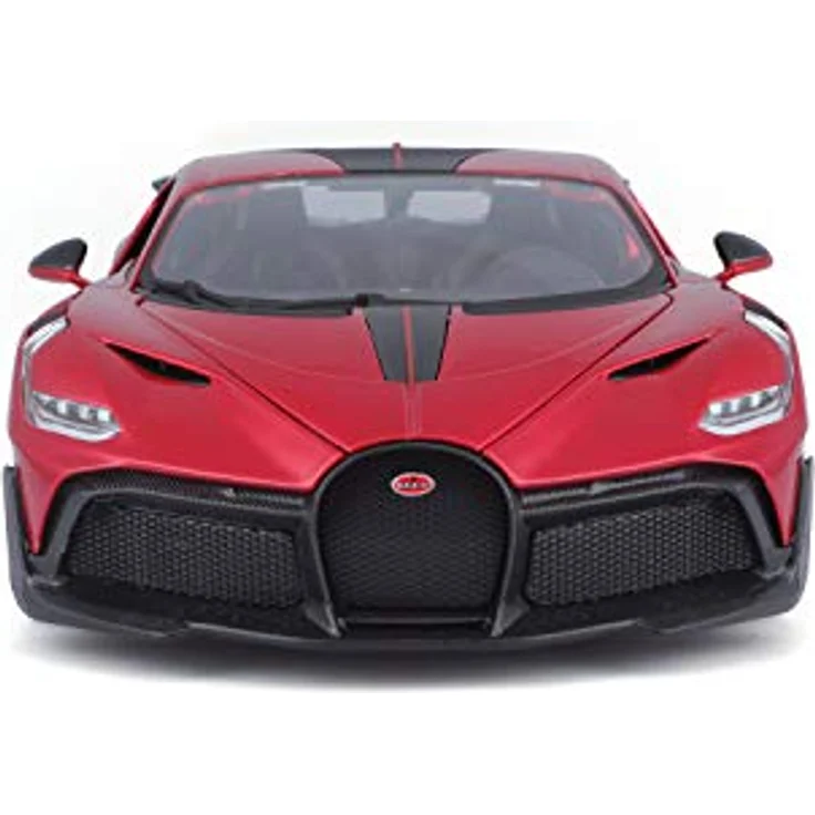 Bburago Bugatti Divo, Modellauto 1:18, rot, mit öffnenden Türen und Motorhaube, 25 cm, Sammler-Edition – Bild 2