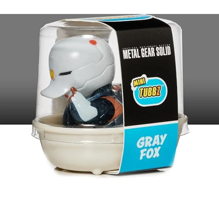 TUBBZ Kleine Gray Fox Sammelbare Vinyl-Gummientenfigur - Offizielles Metal Gear Solid Merchandise - Mini-Figur für Sammler mit begrenztem Platz und perfektes Geschenk – Bild 2