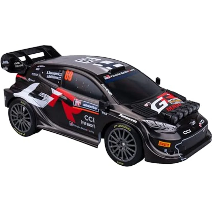 M MOLTO GR Toyota Rally 1:18 – Ferngesteuertes Auto, Nachbildung Kalle Rovanperä, hohe Geschwindigkeit, lenkbar, spielfertig für Kinder und Jugendliche – Bild 4