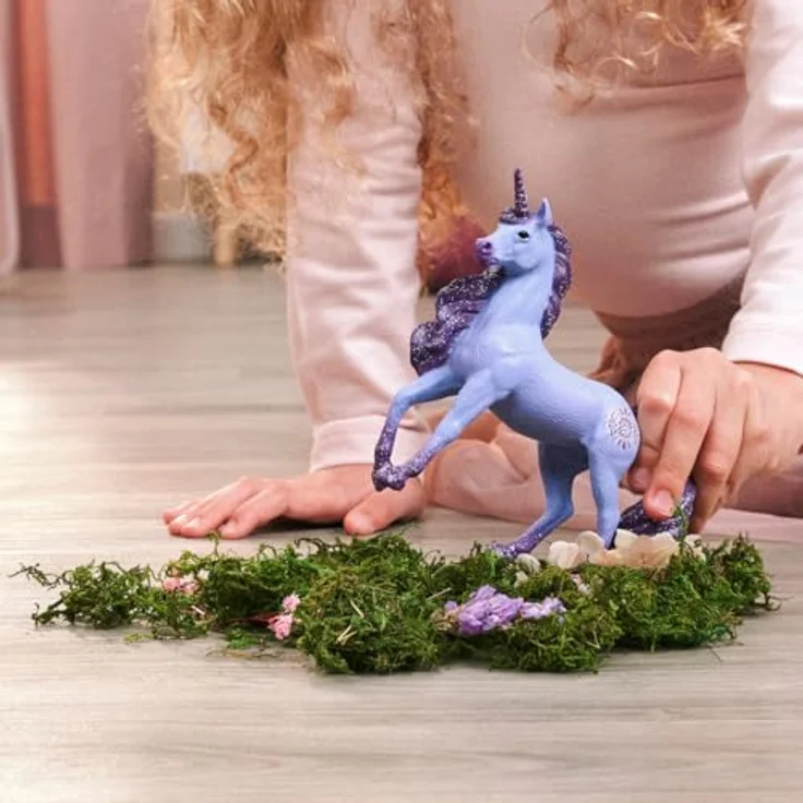 SCHLEICH BAYALA Einhorn Hengst Orchidee 70893, detailgetreue Sammelfigur mit Mandala, 4 x 14 x 13 cm, Geschenkidee für Mädchen und Jungen ab 5 Jahren – Bild 2