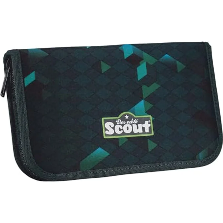 Scout Schulranzen Alpha DIN, 4-teiliges Set mit ergonomischem Tragegurtsystem, Grün-Schwarz, 20 Liter Volumen – Bild 7