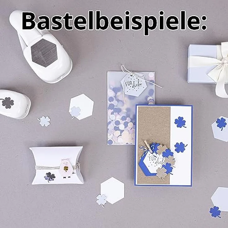 Artoz Papierstanzer - Kartenstanzer - "Kleeblatt", 27 mm - Stanze-Locher zum Kartenbasteln für Einladungen, Geburtstag, Glückwünsche, Tischdeko und Basteln mit Kindern – Bild 4