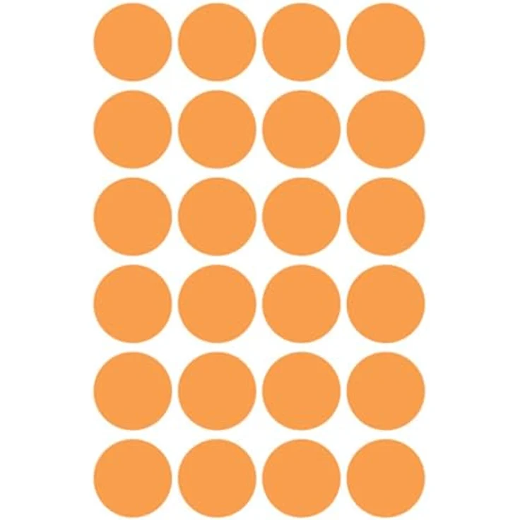 AVERY Zweckform Klebepunkte 3173, leuchtorange Ø 18,0 mm, 96 Stück, selbstklebend – Bild 3