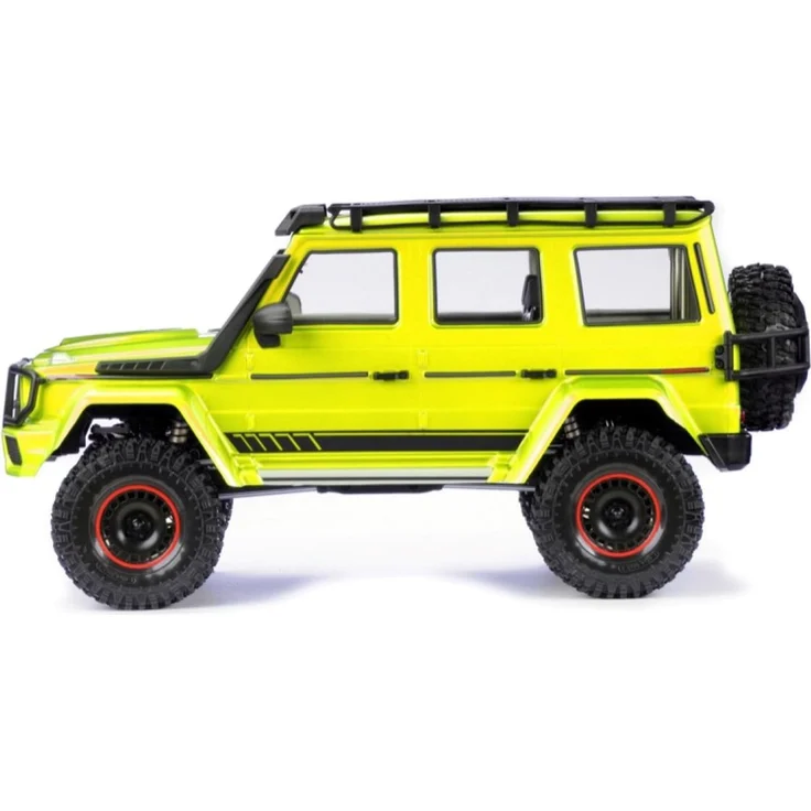 Absima RC-Auto 1:10 EP Crawler CR4.4 WOLF RTR (inkl. innovativer Hinterradbremse, fertig aufgebaut), mit 11-Kanal 2.4GHz Fernsteuerungssystem und LED Beleuchtung