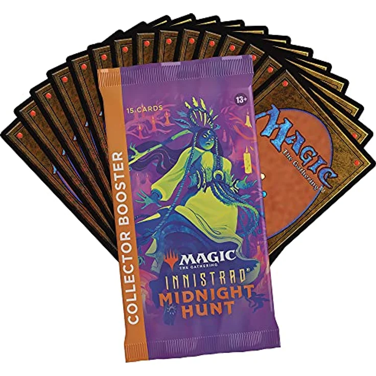 Wizards of the Coast Innistrad: Midnight Hunt Collector Booster Pack - English, Gothic horror-themed mechanics, Only MID boosters with Extended-Art cards, Total of 10 traditional foils per pack – Bild 3