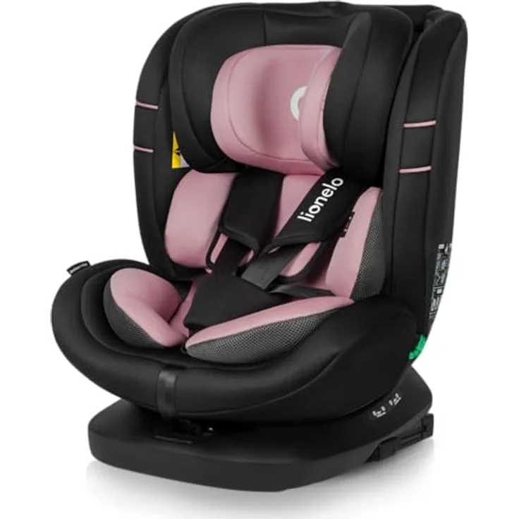 lionelo Autokindersitz BASTIAAN I-SIZE, i-Size / 0-36 kg / Isofix + Top Tether, ab Geburt bis 12 Jahre, schwarz – Bild 7
