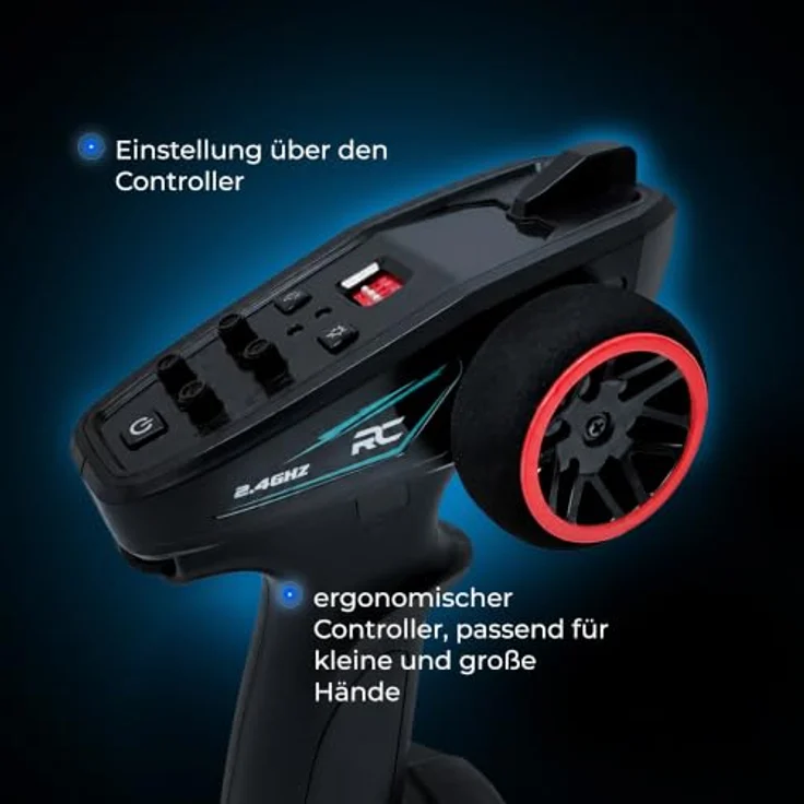Overmax X-Jackal Ferngesteuertes RC Auto Monster Truck 1:20, 4WD, bis 30 km/h, LED-Beleuchtung, 600 mAh Li-Ion Akku, 2,4 GHz – Bild 7