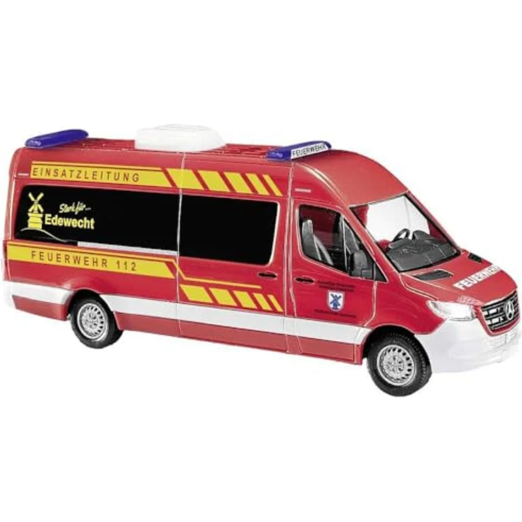 Busch 52617 H0 Modellfahrzeug Mercedes Benz Sprinter Feuerwehr Edewecht, Fertigmodell – Bild 1