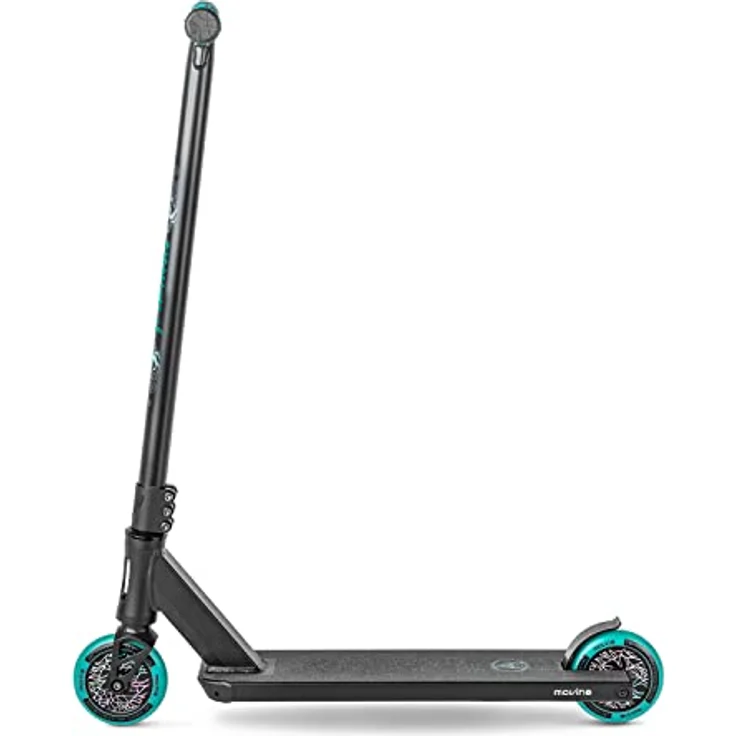 Movino Stunt Scooter Maniac, Street-Setup für Fortgeschrittene, Aluminium Box-Cut Deck, Blau/Holo, 110 mm Fullcore-Rollen – Bild 3