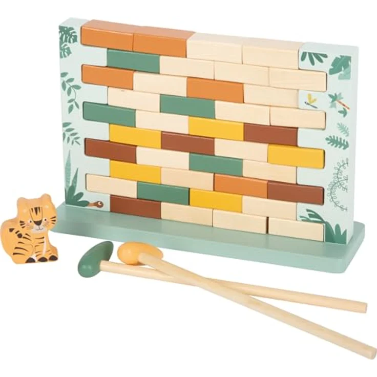 small foot Wackelmauer „Safari“, Geschicklichkeitsspiel aus Holz zur Förderung von Motorik und Konzentration, ab 4 Jahre – Bild 2