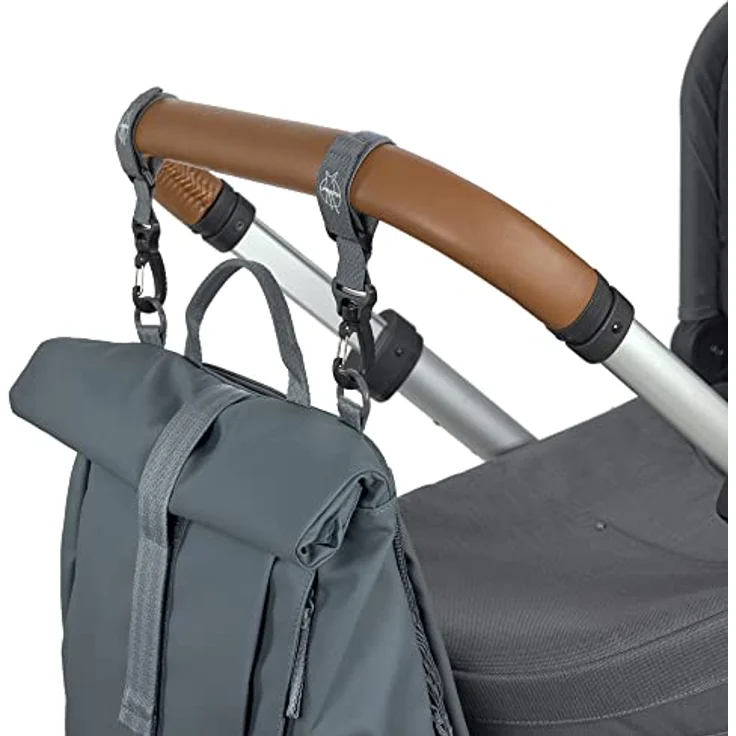 LÄSSIG Baby Wickelrucksack Wickeltasche Rolltop Backpack anthracite, nachhaltig produziert, 20 Liter Volumen – Bild 5