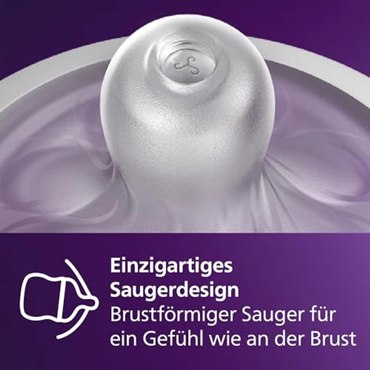 Philips AVENT Natural Response Babyfläschchen SCY906/11, 330 ml mit Durchflussrate 4, Sauger für ab 3 Monate, Anti-colic-Ventil – Bild 4