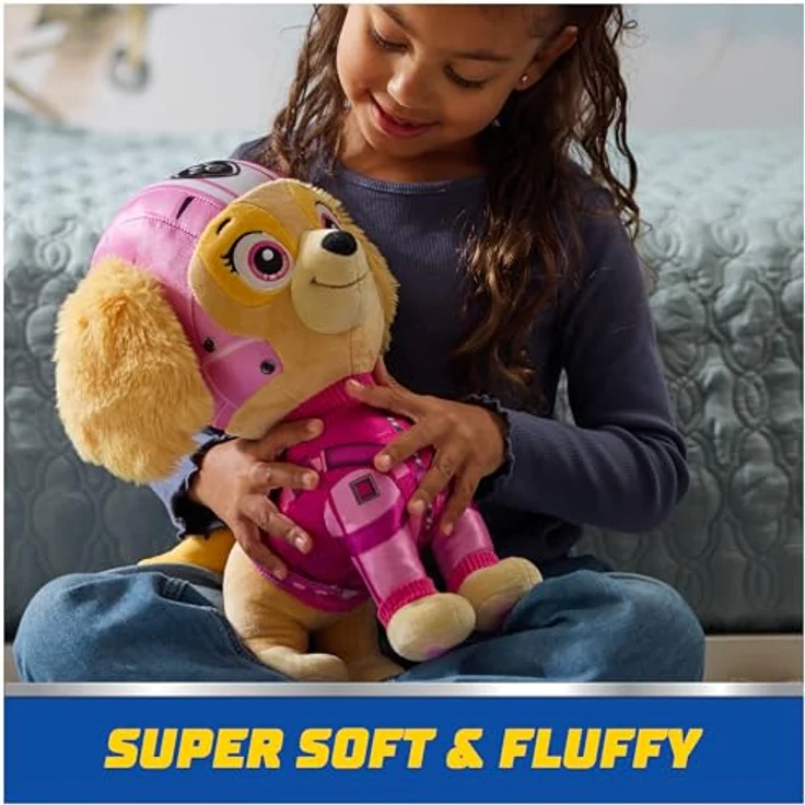 Spin Master Psi-Patrouille: Air Rescue Plüsch-Maskottchen Skye, 12 Zoll, super weich, mit Air Rescue Flugjacke & Helm – Bild 8