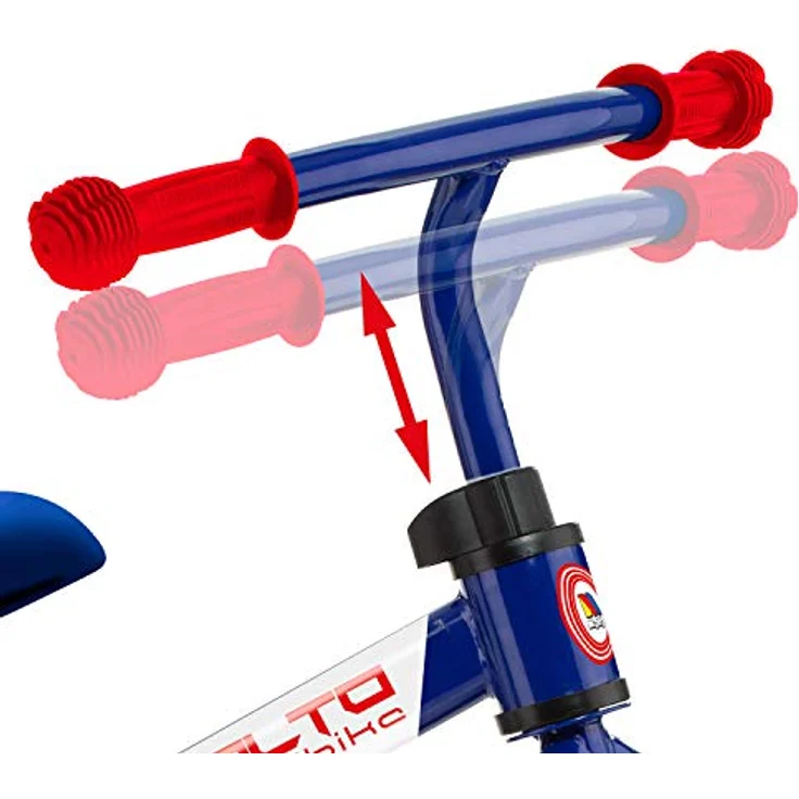 M MOLTO Bicicleta Balance-Fahrrad, robustes Laufrad mit verstellbarem Lenker und Sitz, blau, Größe M – Bild 4