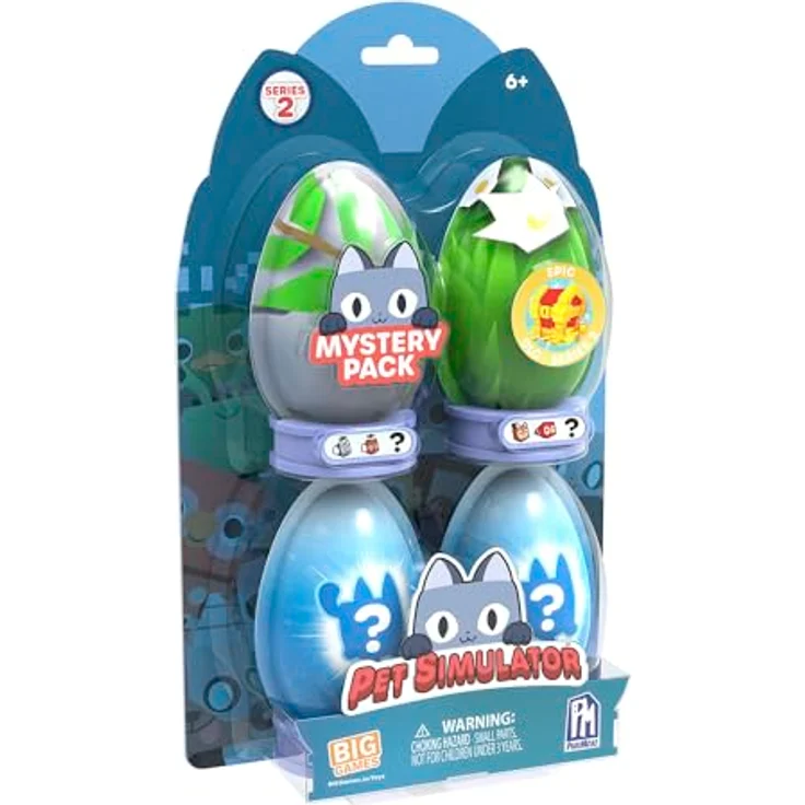 BOTI Pet Simulator: Core Minifigure 4-Pack Wave 2 Assortment, Sammelfiguren set mit 4 verschiedenen Designs – Bild 2