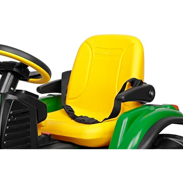 Peg Perego John Deere Ground Force RC Traktor mit Anhänger und Fernbedienung 12V für Kinder ab 1+ Modell 2025, Kindertraktor mit 2 Antriebsmotoren und FM Radio, grün – Bild 4