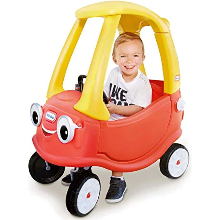 Little Tikes Cozy Coupe, klassischer Coupé mit integrierter Bodenplatte, Arbeitstüren und lenkbarem Lenkrad – Bild 2