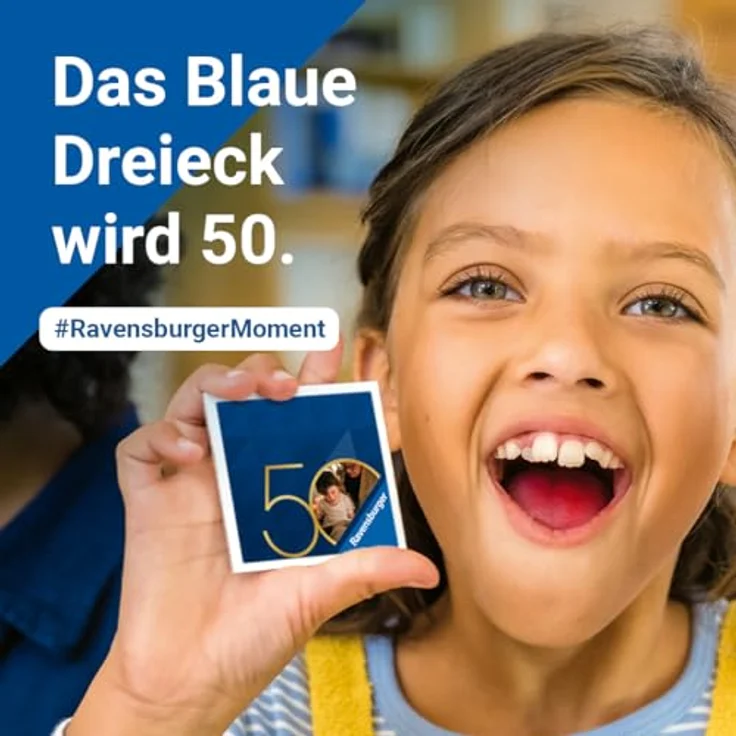 Ravensburger memory® 50 Jahre Blaues Dreieck, Brettspiel in Blau, 22463 – Bild 6