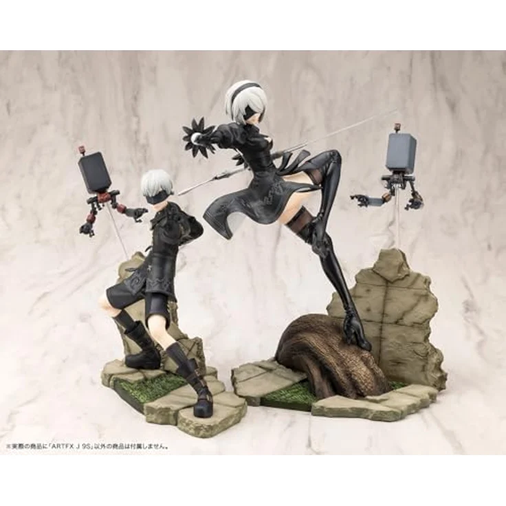 Kotobukiya Nier:Automata Ver. 1.1a ARTFX J Statue 1/8 9S, detailreiche PVC Sammelfigur, 18 cm, zusammensteckbar – Bild 7