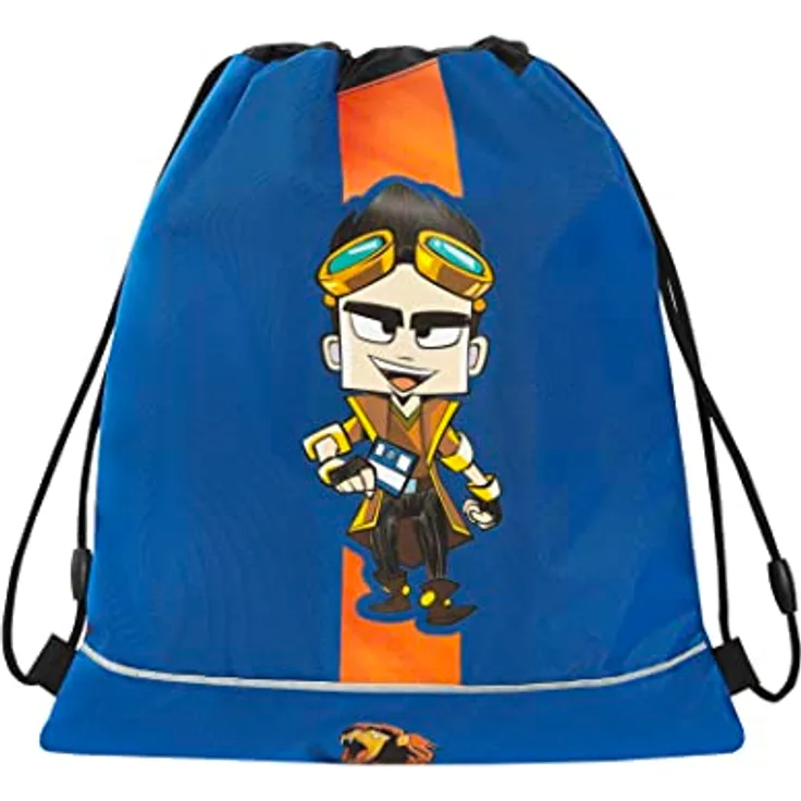 LYON GAMER - Rucksack für Mädchen und Kinder mit Kordelzug und Anti-Schlag-System, geeignet als Sporttasche und Kindergarten - Rucksack für Mädchen, nützlich als Schulrucksack und Free-Time, 35 x 42