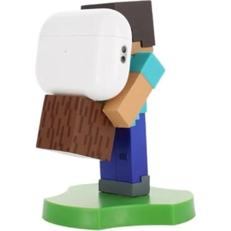 exquisite gaming Minecraft Steve Mini-Kabelmann, detailreiche Sammelfigur für Ear-Bud und Smartphones, flexibel einsetzbar – Bild 3