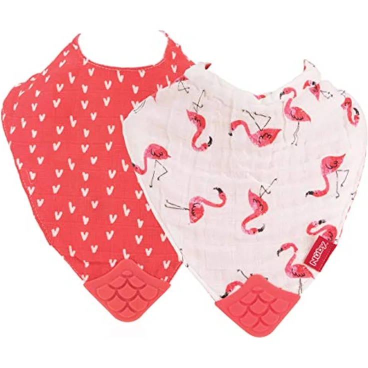 Nûby Lätzchen mit Zahnecke, Rosa, 3 m