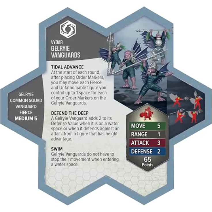 Renegade Heroscape Armeeerweiterung Embers of War: Krakenling & Gelryie Vanguards, für 2-4 Spieler, englische Version, strategische Erweiterung – Bild 5