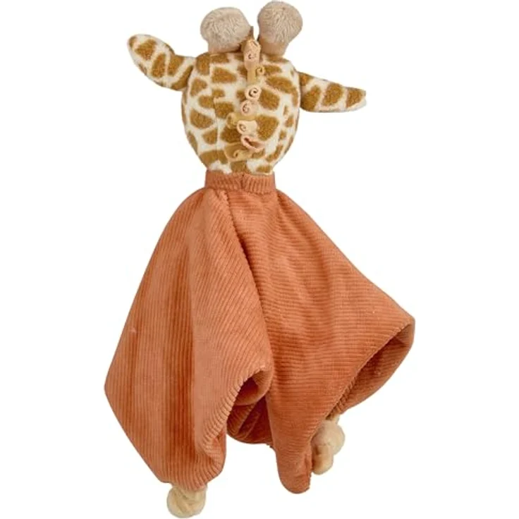 Sterntaler Schmusetuch M Giraffe Kaya, Kuscheltuch aus Flausch und Cord, weiche Polyesterwatte, goldbraun, für Neugeborene und Kleinkinder – Bild 2