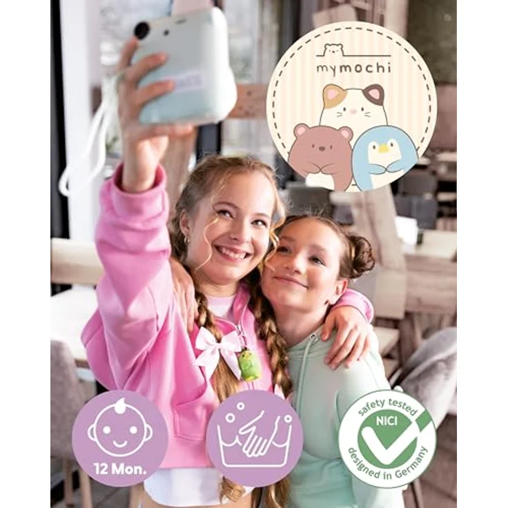 NICI Kuscheltier Hase Pibu 8cm mit Softeis & Erdbeerkostüm - rosa Plüschhase zum Kuscheln für Kinder & Erwachsene – Bild 3