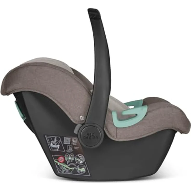 ABC Design Babyschale Tulip i-Size - ab Geburt bis 15 Monate - Inkl. Sonnenverdeck & Sitzverkleinerer - Nature – Bild 3