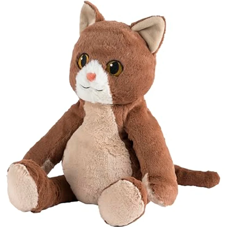 Greenlife Value Warmies Katze sitzend, Kuscheltier mit Lavendel-Füllung, 25 cm hoch, flauschig und loyal – Bild 2