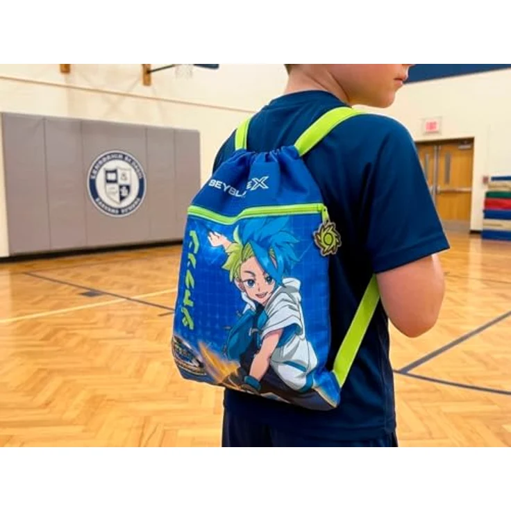 Beyblade Turnbeutel, Sportbeutel für Kinder mit Kordelzug, ideal für Schule und Freizeit – Bild 6