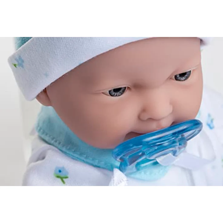 JC TOYS La Baby Spielpuppe blau, für Kinder ab 18 Monaten, waschbar, weich, 27,9 cm – Bild 4