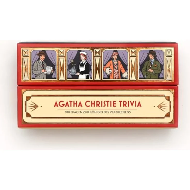 Laurence King Agatha Christie Trivia, 300 Fragen zur Königin des Verbrechens, 182 x 76mm - Kartenspiel für Agatha Christie Fans – Bild 2