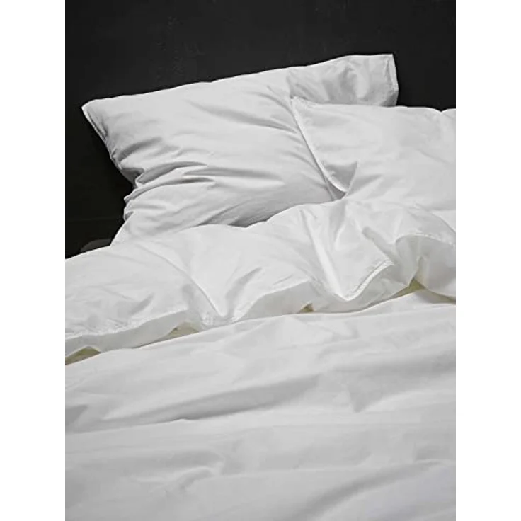 ESSENZA Bettwäsche Guy Weiß, 135x200 + 1x 80x80 cm, 100% Baumwollrenforce, Vintage-Waschung – Bild 2