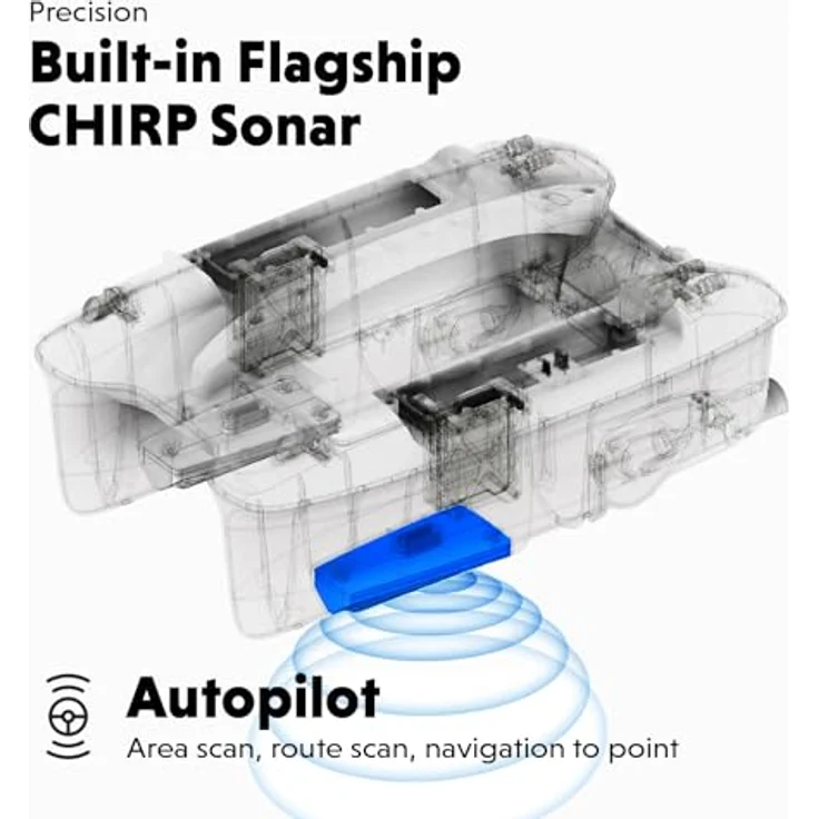 Deeper DQ0H10S10 RC Futter- und Köderboot, GPS-gesteuert mit Sonartechnologie, 533 mm – Bild 4
